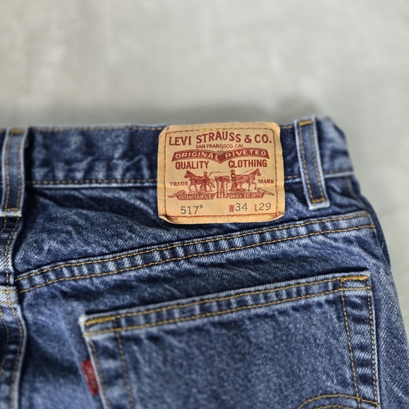 Levis 517 Jeans Mens 32x29 Boot Cut Western Cowboy Denim - Picture 6 of 8